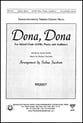 Dona, Dona SATB choral sheet music cover